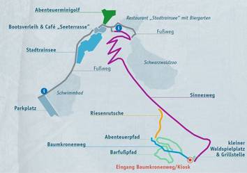 Karte Baumkronenweg